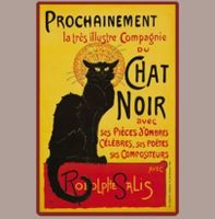 🔥 CHAT NOIR Katzen Blechschild 🎀 20x30cm OVP 🔥