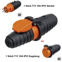 1x T15 Stecker 1x T15 Kupplung 230 / 3x400V IP55 von Steffen