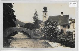 Dorfpartie bei Murg - Kirche - Prozession