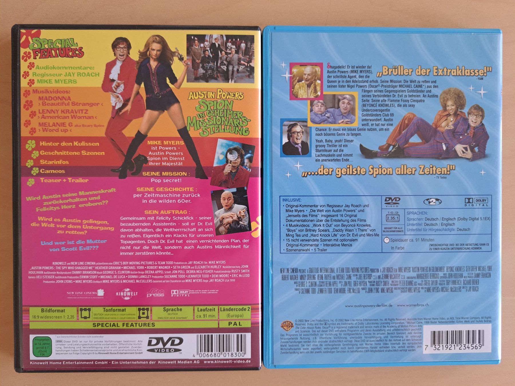 Tutti i DVDs: Austin Powers Teil 2 & 3 – Usato da Pfaffnau venduto da hjp01 1