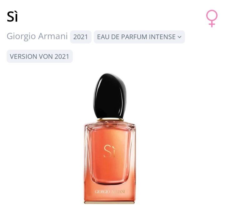 Armani Parfum & Eau de Toilette: 5 ml ARMANI SI 2021 INTENSE EAU DE PARFUM ABFÜLLUNG – Neu (gemäss Beschreibung) aus St. Gallen von CaliSunshine 2