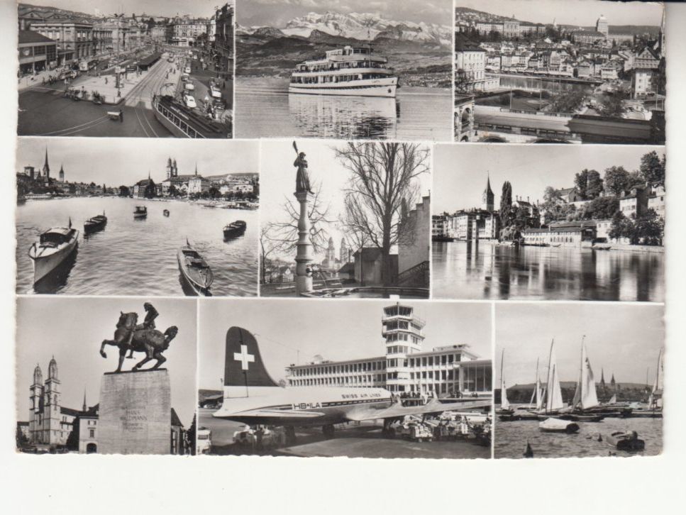 Ansichtskarten: Zürich 1956 – Gebraucht aus Bürglen TG von StampGraf