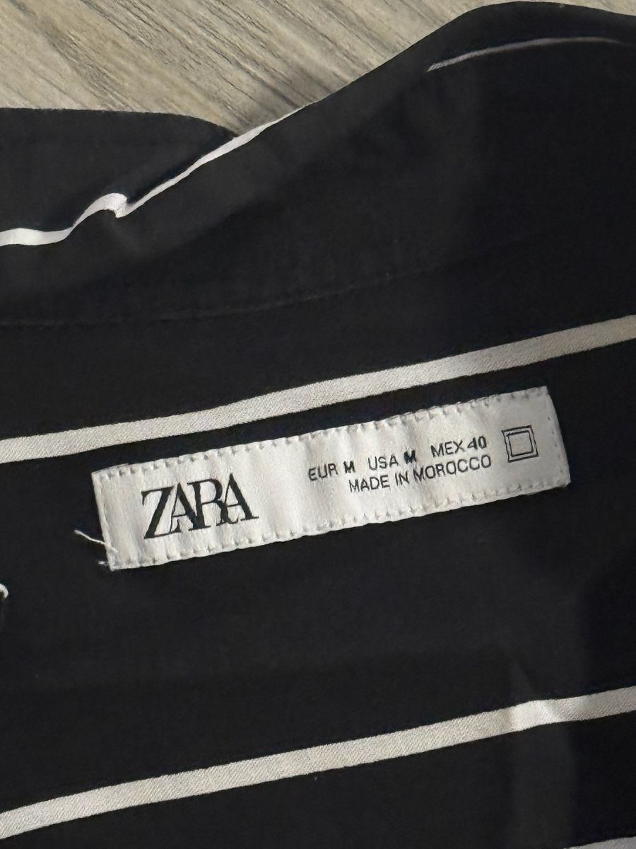 Zara Camicie: Zara Hemd, Grösse M, Schwarz/Weiss gestreift – Usato da Zürich venduto da kri_hy6t 1