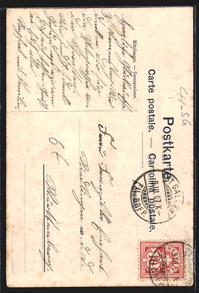 Cartoline postali: AK Sankt Gallen, St. Othmarskirche, 1907 – Usato da Berlin venduto da bartko-reher 1