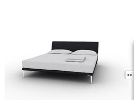 Cappellini Bed 160x 200 green fabric 