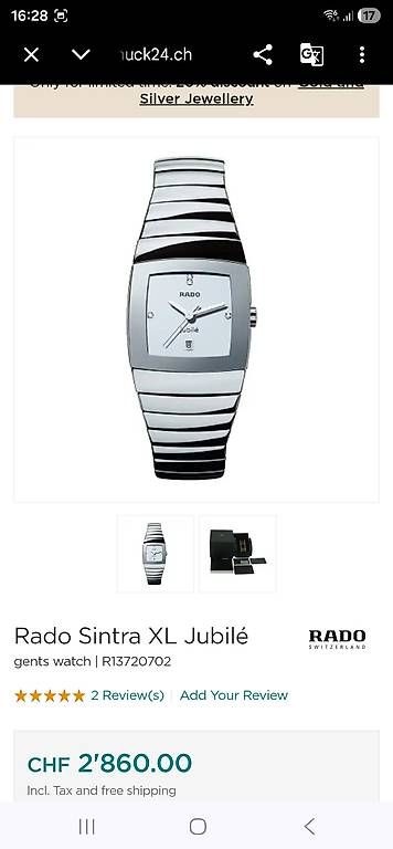Orologi: Rado Sintra XL Jubilé – Usato da Paudex venduto da ivi_9x6n 1
