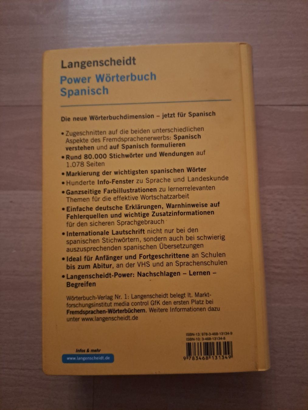 Libri: Power Wörterbuch Spanisch – Nuovo (secondo la descrizione) da Unterbäch VS venduto da boustudy 1