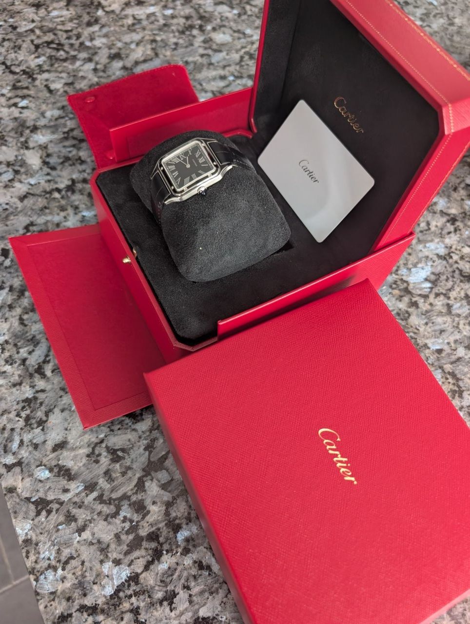 Cartier Orologi: Cartier Santos Dumont WSSA0046 – Nuovo e nell'imballaggio originale da Gossau SG venduto da honeybeauty 1