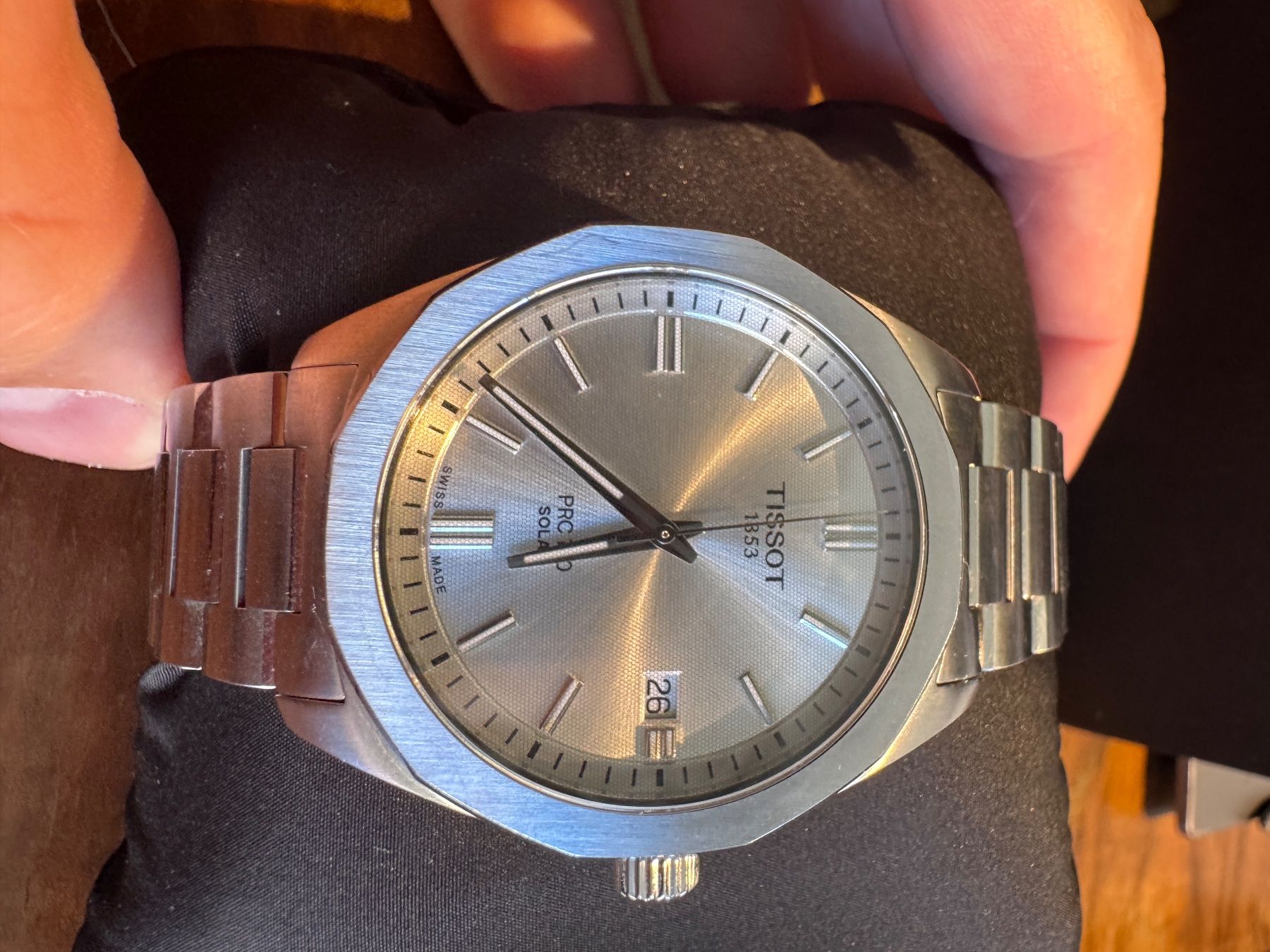 Tissot Uhren: Tissor PRC 100 Solar SIlber – Gebraucht aus Bern von Keie