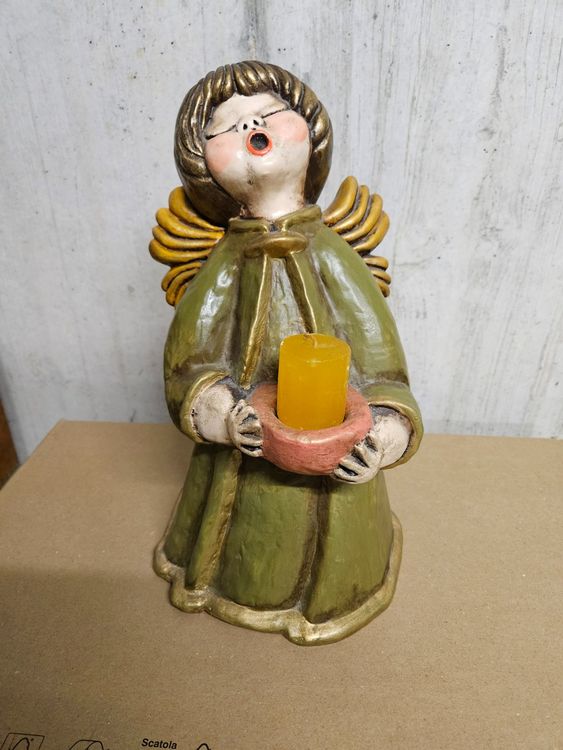 Bozener Engel grün 36cm 70er Jahre | Kaufen auf Ricardo