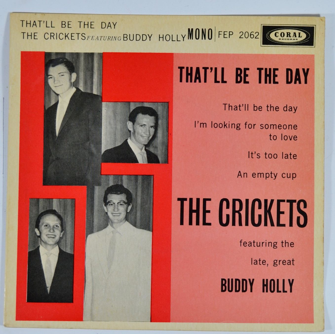 Dischi in vinile: EP: THE CRICKETS feat. BUDDY HOLLY - That'll Be The Day – Nuovo (secondo la descrizione) da Frenkendorf venduto da Yard-Sale-2000