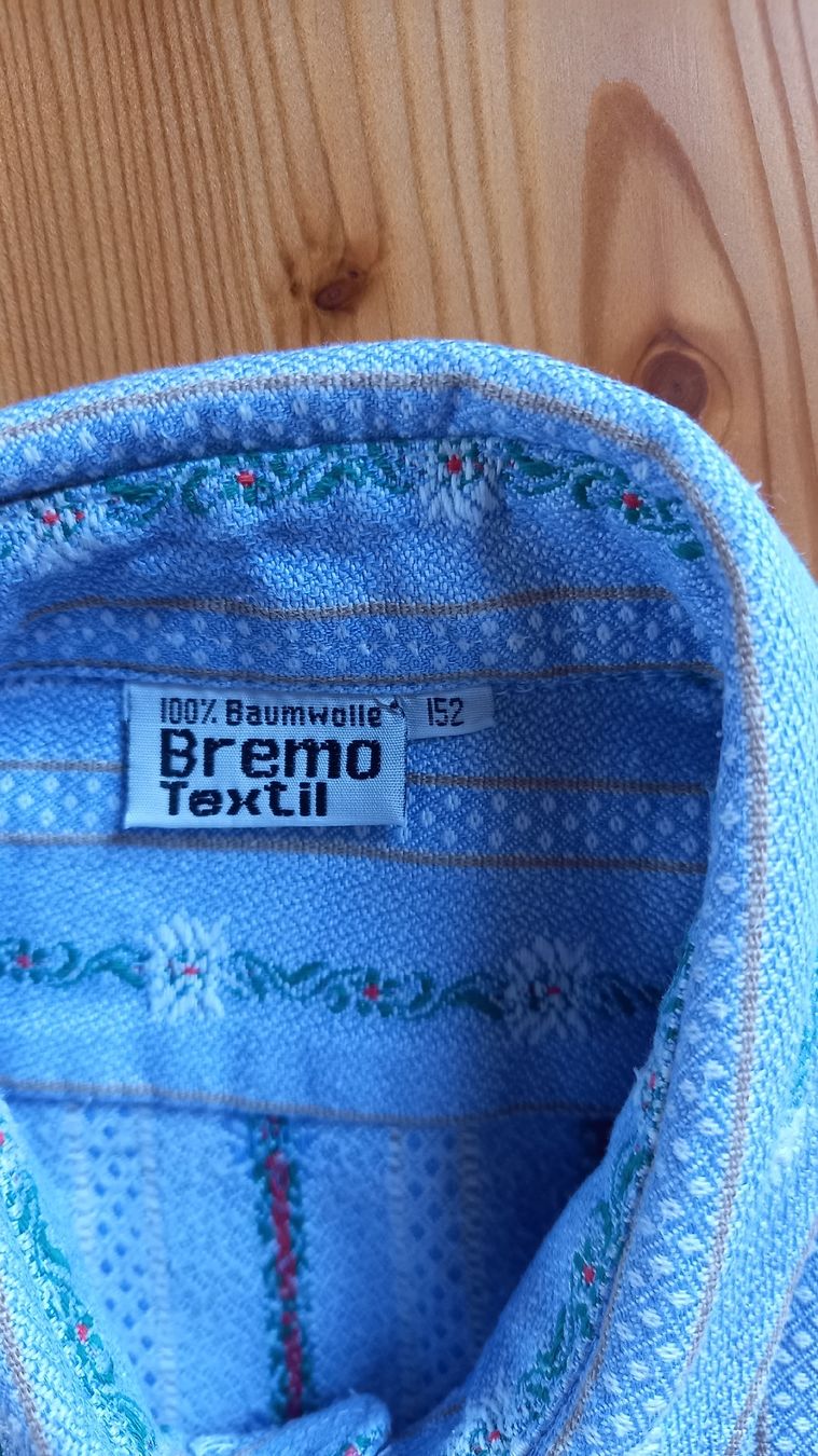 Camicie, T-shirt & Polo: Jungen Edelweiss-Hemd Bremo Textil Grösse 152  – Usato da St. Gallen venduto da Otterndorf 1