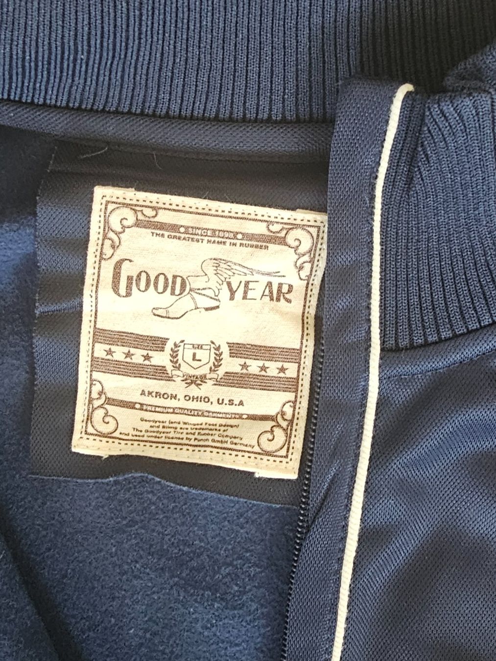 Jacken: Goodyear Jacke blau Grösse L eher M – Gebraucht aus Mägenwil von bieri24 2