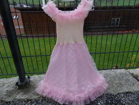 Fasnacht Prinzessinnenkleid rosa Tüll, Gr. 10 Jahre
