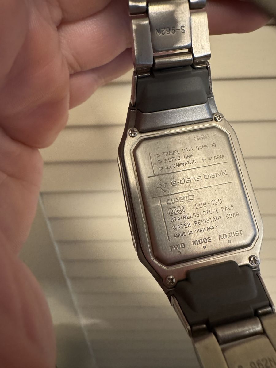 Casio Orologi: Casio E-Data Bank EDB-120 Vintage Uhr – Usato da Niederbipp venduto da yar_tf6f 1