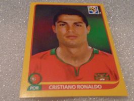 1 Panini Cristiano Ronaldo Portugal WM 2010 Gelber Rand (CH)