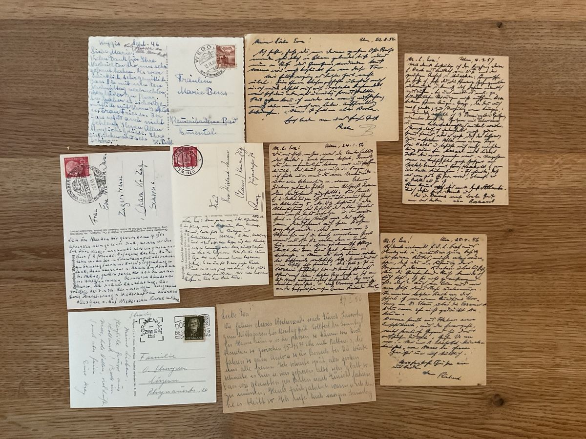 Karten: Alte Ansichtskarten, Sammlung von 9 Stk, Wintermotive – Gebraucht aus Cham von Igugus 1