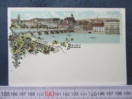 GRUSS AUS BASEL ALTE RHEINBRÜCKE HOTEL 3 KÖNIGE AUS ALBUM BS