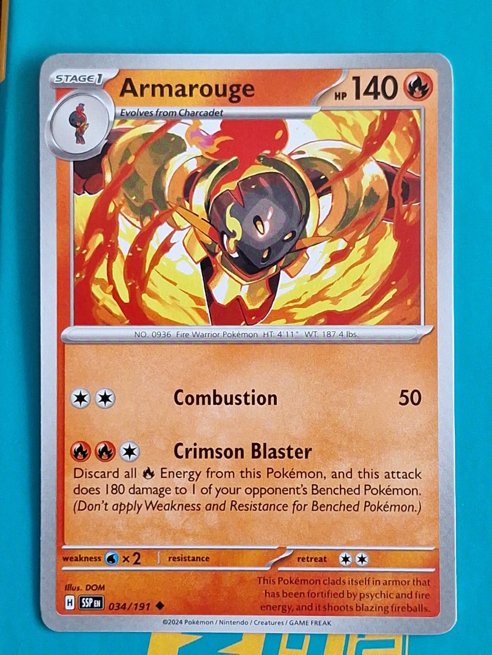 Pokémon Carte collezionabili: Armarouge - Pokemon Surging Sparks – Usato da Altstätten SG venduto da GGsGameshop