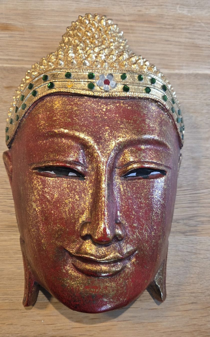 Maschere: Buddha Wandmaske aus Holz  – Usato da Rehetobel venduto da hobirot01 3