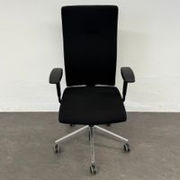 Züco Cubo Bürodrehstuhl mit Armlehnen - Schwarz-Chrom