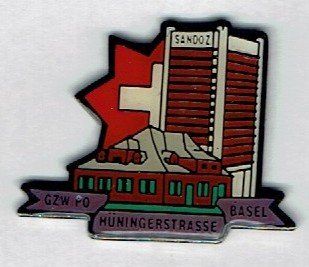 Placchette & Badge: GZW Sandoz Hüningerstrasse Basel – Usato da Hinterkappelen venduto da Schampus