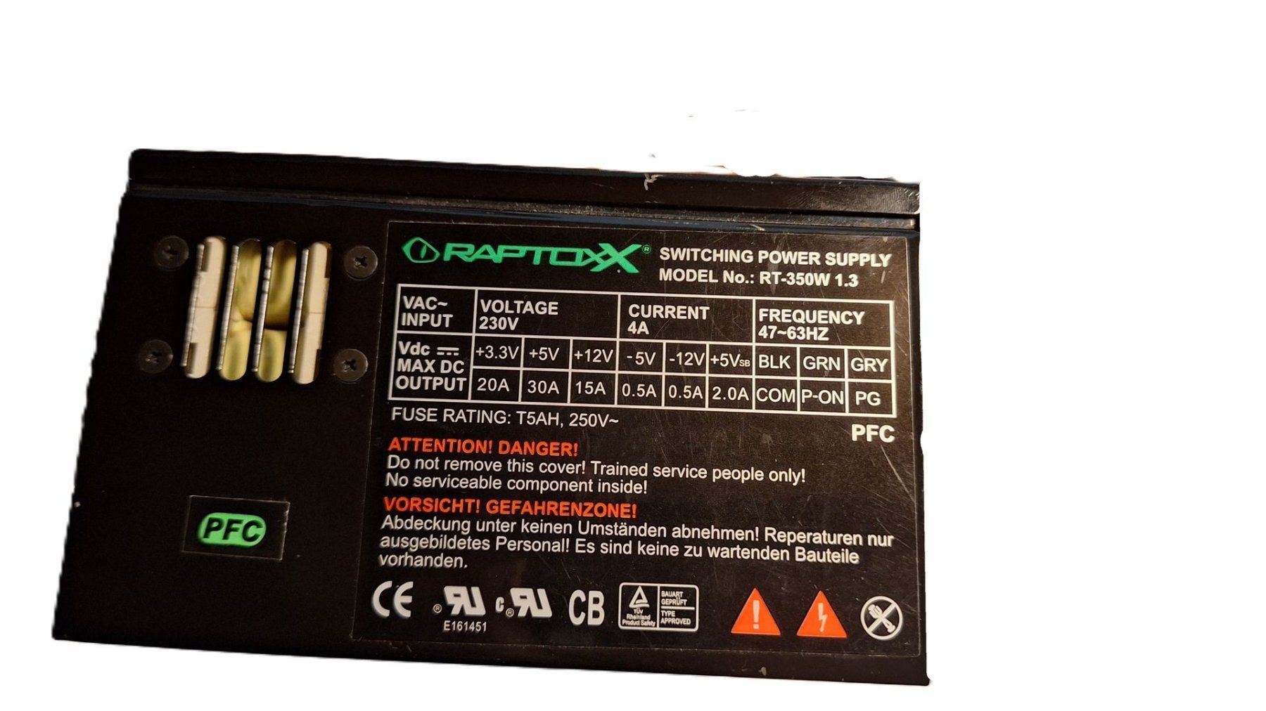Custodie: Raptoxx Netzteil 350W – Nuovo (secondo la descrizione) da Waldenburg venduto da Thower