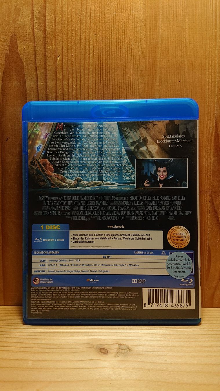 Tutti i DVDs: MALEFICENT Die dunkle Fee Blu-Ray – Usato da Wilderswil venduto da Exebub 1