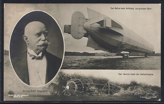 Bilder & Poster: Dr. Ing. Graf Zeppelin, Der Ballon beim  – Gebraucht aus Berlin von bartko-reher