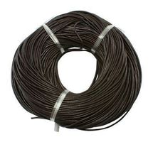 Lederband dunkelbraun gewachst 4mm   1m