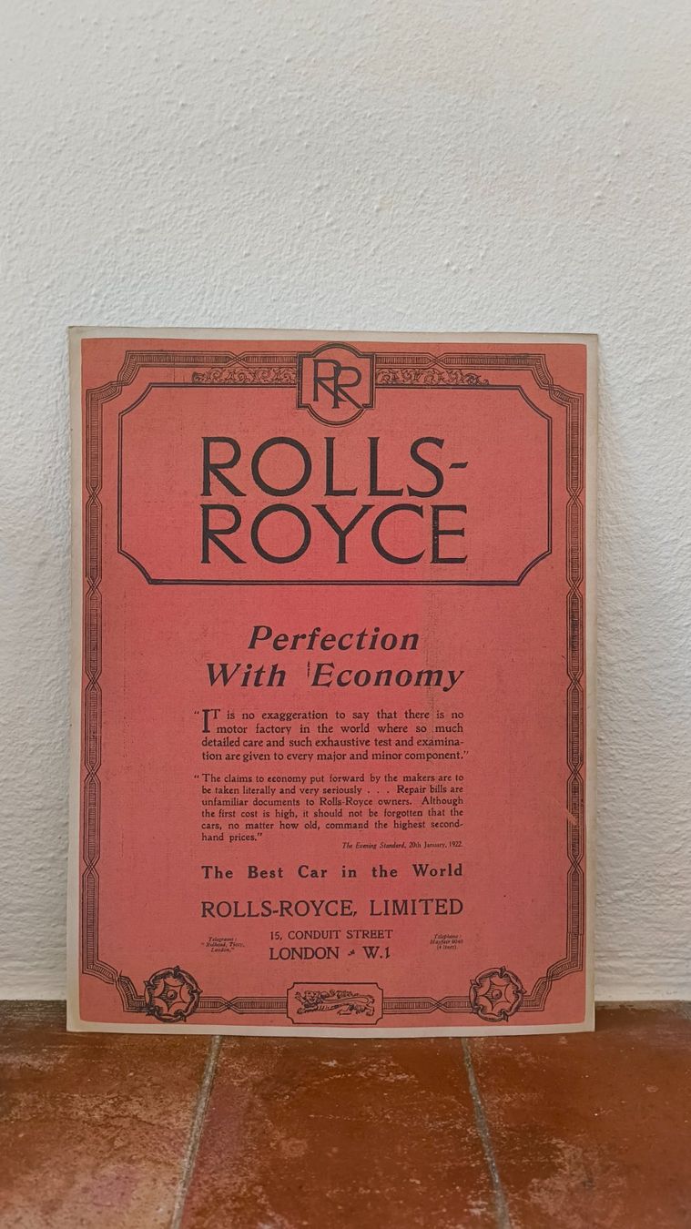 Foto & Immagini: Vintage Rolls-Royce poster – Usato da Pedrinate venduto da Abitandmore