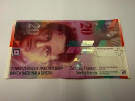 Alte Schweizer Banknote 20 SFr.