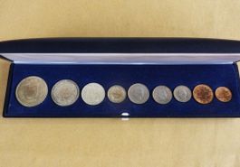 letzte Schweizermünzen-Sammlung 1967 / Silber