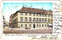 Gruss aus LÖRACH Ecke der Thumringer & Thurmstrasse ca. 1900