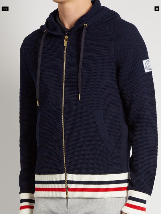 Moncler gamme 2024 bleu hoodie