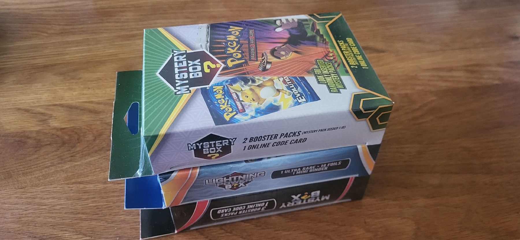 Pokémon Carte collezionabili: 2x Pokemon Mystery Box e 1x Lightning Power Box – Nuovo e nell'imballaggio originale da Winterthur venduto da VZ123 2