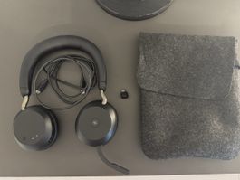 Jabra Evolve2 75 Headset kabellos mit Dongle & Etui