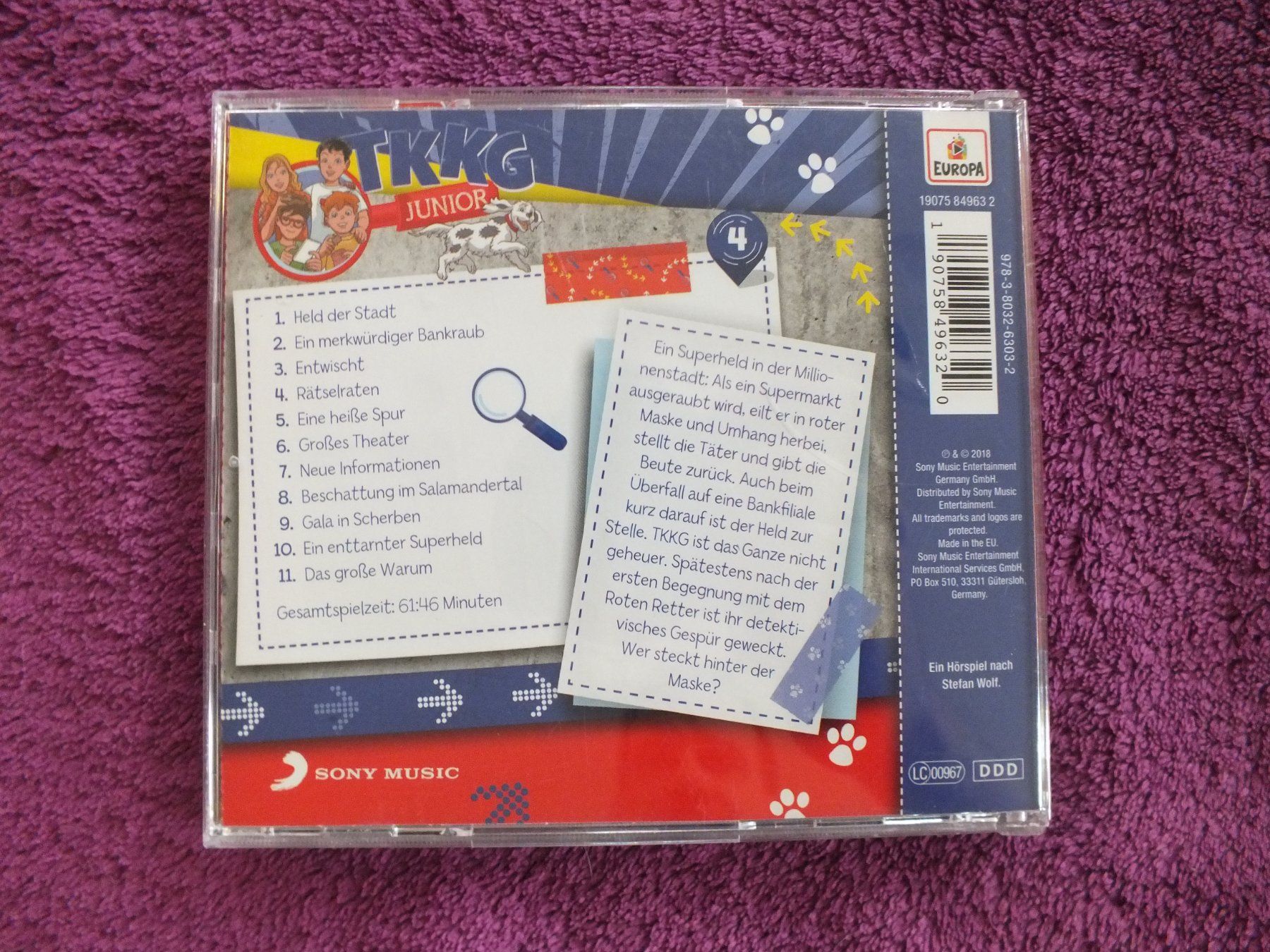CDs: TKKG Junior 4 - Der Rote Retter - Hörspiel CD – Gebraucht aus Müllheim Dorf von Seeeule01 1