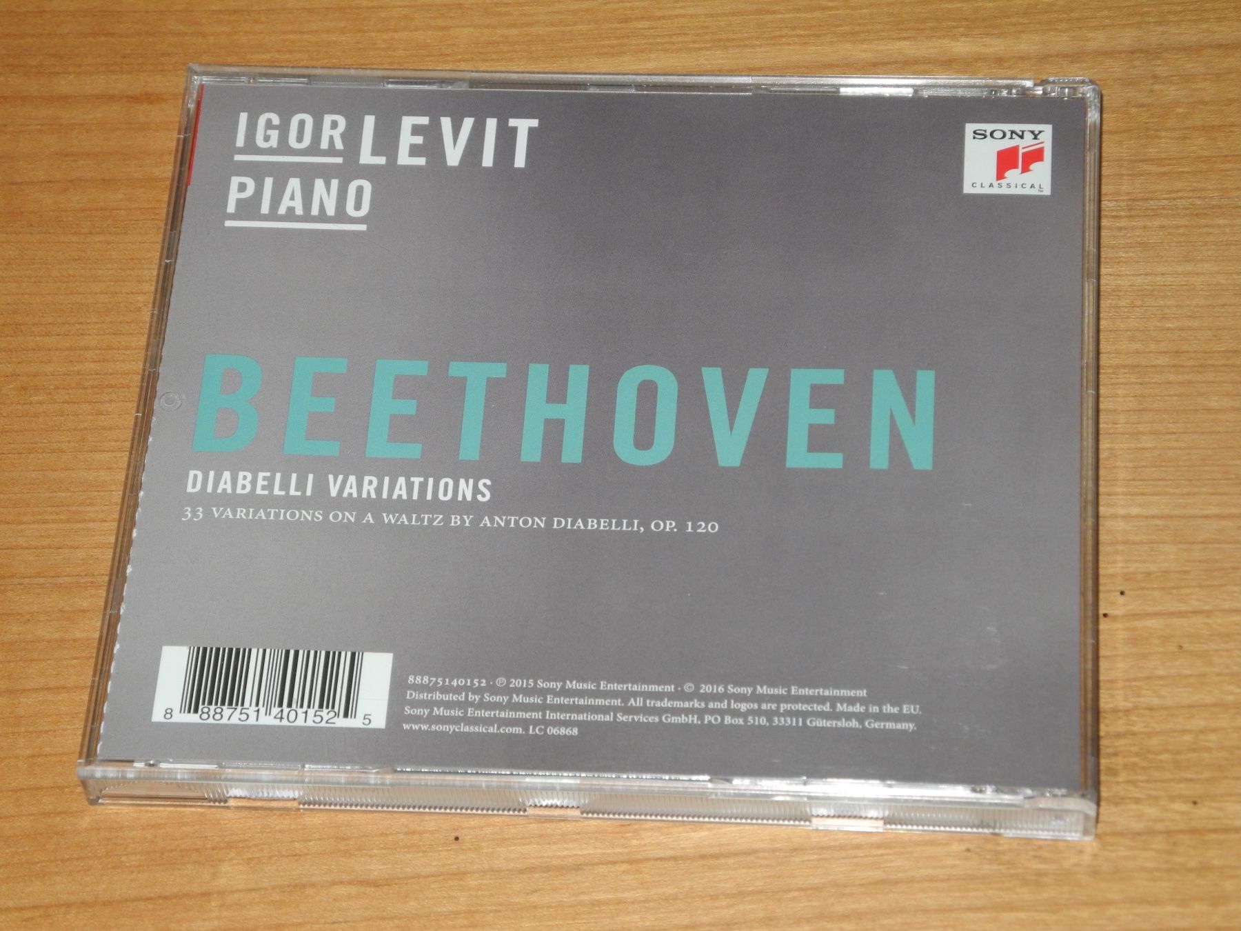 CDs: IGOR LEVIT - BEETHOVEN: DIABELLI VARIATIONEN - SONY – Neuf (Voir description) à Fahrwangen par Swirl2 2
