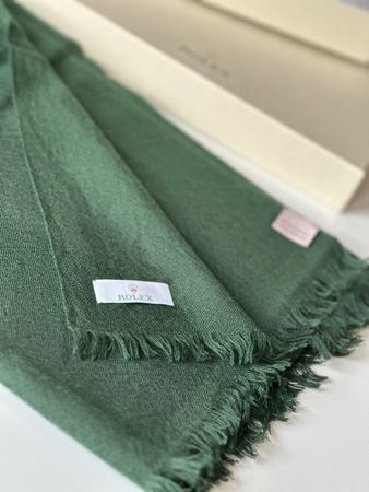 Rolex Schal 100% Kaschmir in Dark Green