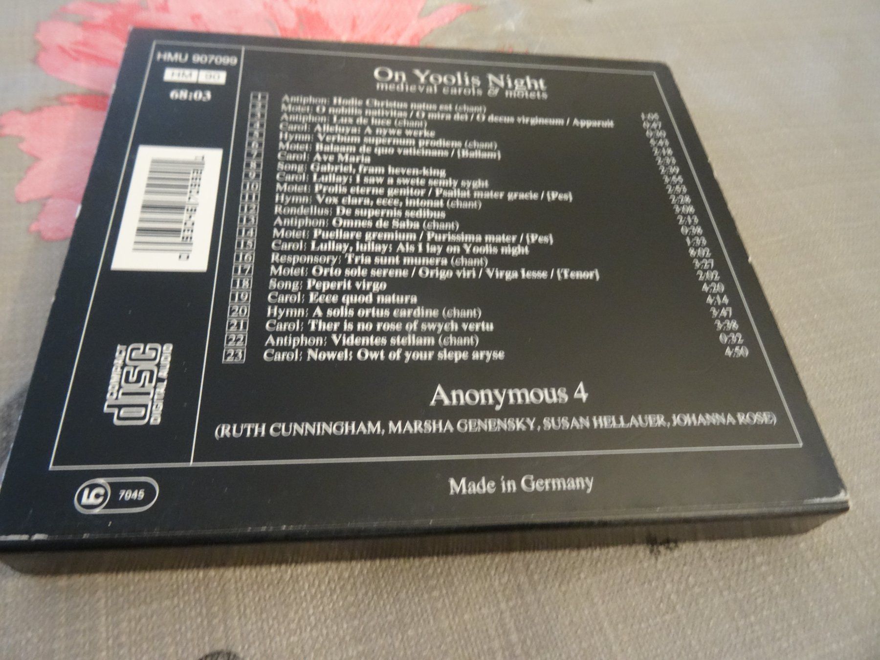CDs: Anonymous 4 - On Yoolis Night CD – D'occasion à Olten par Disc-Ausverkauf 1