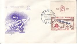 Frankreich Philatec Mi 1480 FDC mit Tab