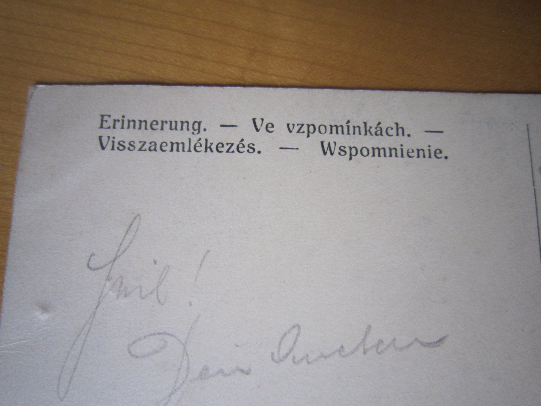 Cartes postales: No 10 Antike Postkarte Erinnerung – D'occasion à Gordola par Polentaefung 2