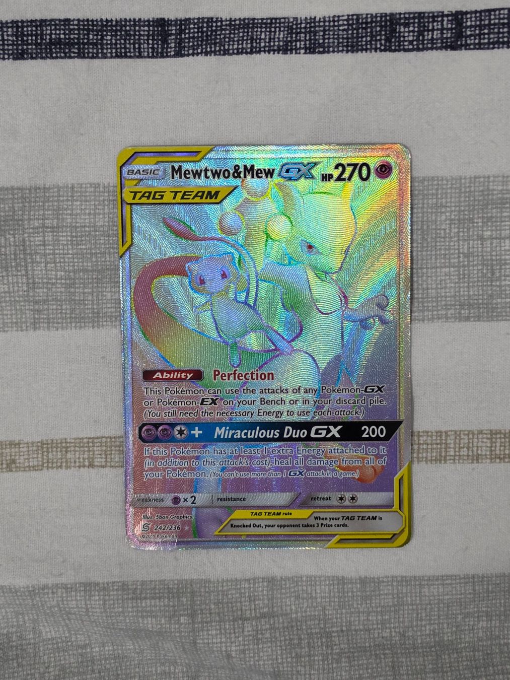 Pokémon Carte collezionabili: Mewtwo & Mew GX Tag Team 242 – Usato da Binningen venduto da oscark77 1