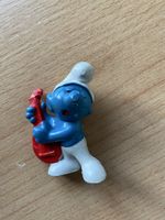Schlumpf Figur Schleich Musikant mit Laute 1983 gebraucht