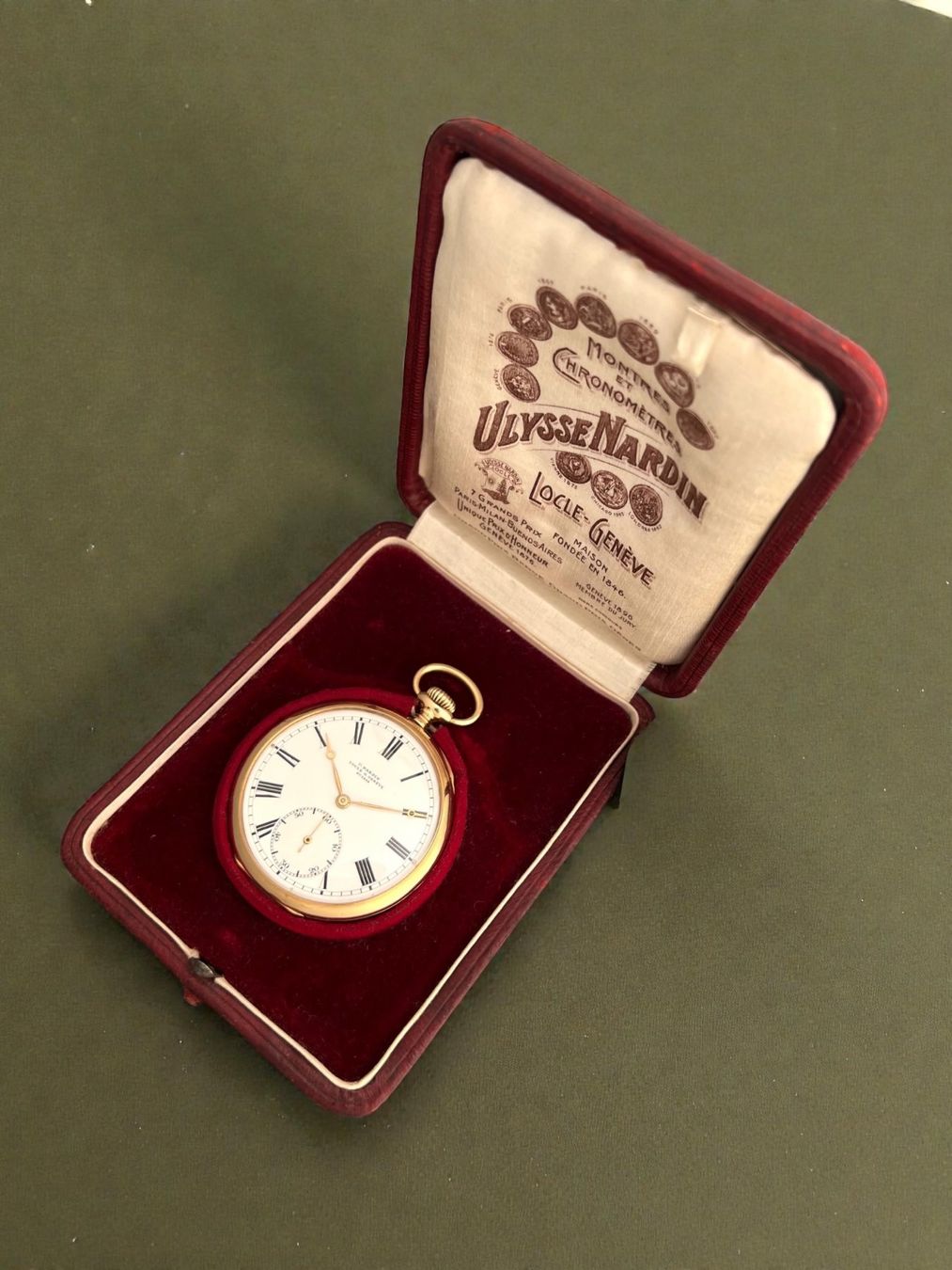 Ulysse Nardin Orologi: Ulysse Nardin 18k Gold Pocket Watch – Usato da Apples venduto da the_7jtf 9