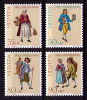 1990_B227-230_Pro Patria_AUSRUFBILDER_Uhrenhändler... ! **