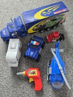 Spielzeugauto Set: Lastwagen, Helikopter & mehr