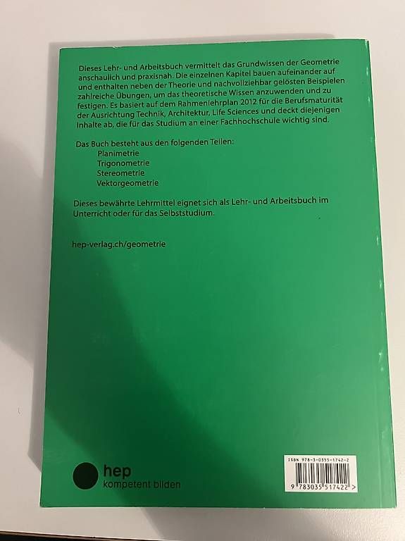 Libri: Geometrie: Lehr- und Arbeitsbuch – Usato da Tann venduto da pet_btt2 1