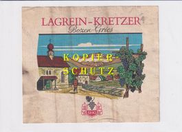 Etikette - Lagrein-Kretzer Bozen-Gries